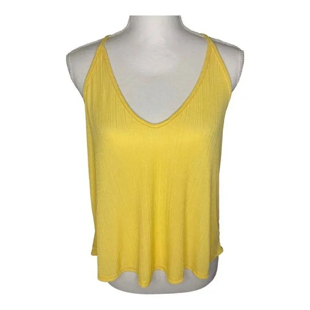 Free People Women’s Yellow Everyday Tank Top‎ XS